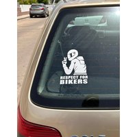 AliExpress Other Various Sizes Respect For Bikers Car Sticker Waterproof Sticker Decal Funny Vinyl Bike Motorcycle Auto Car Styling Decoration