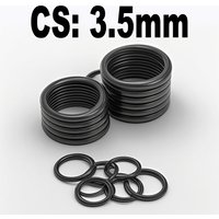 Thickness CS3.5mm Black FKM O-ring FPM fluorine rubber sealing gasket elasticity rubber washer ring Spot wholesale