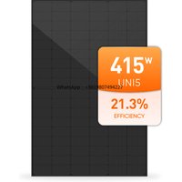 EU Stock All Black Solar Panels 415W 410W 405W 400W Mono Crystalline Full Black Solar Panel Rotterdam Warehouse
