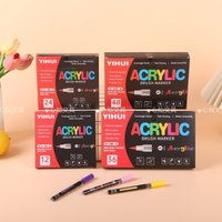 Children's Marker Pen Set - 12/24/36/48/60 Colors Opaque Artistic Graffiti Multi-Coloring Drawing Gift Set for Kids