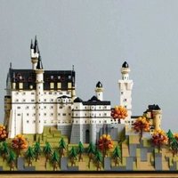 2026 hot-selling Neuschwanstein Castle building block assembly model gift children's toy boy Christmas birthday gift image 4