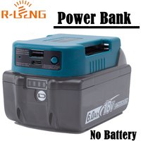 Power Bank Charger For Makita 18V Lithium Battery With USB With Type-C for Laptop Mobile Phone Fast Charging(NO Battery)