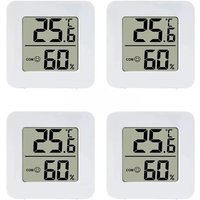 1/9PCS Temperature Meter Gauge for Room Mini Digital Thermometer Hygrometer with Wall Mount Sensor LCD Screen for Home Use
