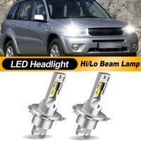 For Toyota RAV4 2001 2002 2003-2005 Prius 2004-2009 Sequoia 2001-2007 H4 9003 HB2 LED Headlight Super Bright Hi/Low Beam Bulbs