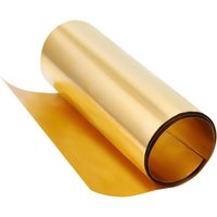 Gold Brass Sheet Roll Metal Foil Plate 0.1mm Brass Metal Thin Sheet for DIY Cutting Crafts Making 1000x200x0.1mm
