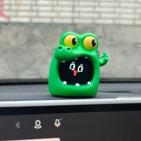 MANGOGO Crocodile Bite Head Helmet Series Electronic Pet Car Robot Shell Decor Cute Vehicle Interior Ornament For Car Dashboard