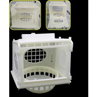 Bird Cage Bird House Parrot Cage White High Quality Plastic Pet Bird's Nest Removable Parrot Pet Accessories Animal Feeding 1Pc