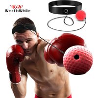 WorthWhile Kick Boxing Reflex Ball Head Band Fighting Speed Training Punch Ball Muay Tai MMA Exercise Equipment Accessories
