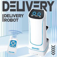 Novel remote-controlled car toys, electric food delivery robots, small item transportation games funny surprisest Christmas gift