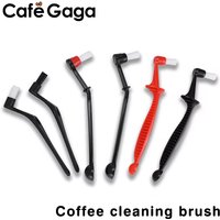 Coffee Dust Clean Brush Grinder Cleaning Brush Brewing Head Brush Plastic Handle Detachable Brush Head Sweeping Barista Tools