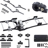 Lower Center Of Gravity LCG Rails Carbon Fiber Chassis Frame Girder Gearbox For 1/10 RC Crawler Axial SCX10 I II III Capra