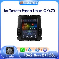 Android Autoradio für Toyota Land Cruiser Prado 2002 2010-2016 Lexus GX470 Multimedia vertikalen Bildschirm Carplay Android Auto Player