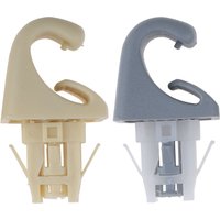 2Pcs Car Sun Visor Clip Hook Bracket Sunvisor Fastener Clip for Toyota Camry Corolla/Matrix Highlander Prius RAV4 Solara Plastic