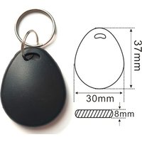 10Pcs/Lot 13.56Mhz M1 S50 UID Changeable Tags IC Keyfob Blank Writable Card Rewriteable Keychain Keyfob ISO14443A