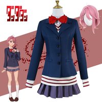 Aira Shiratori Cosplay Costume Wig Anime Dandadan School JK Uniform Dress Skirt Stockings Momo Ayase Halloween Party Girls Women