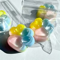 Cute Squishy Three Color Rainbow Cat Claw Fidget Toy Soft Slow Rebound Pinch Decompression Toys Adults Relief Squeeze Toys