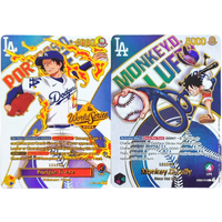 DIY OPCG ONE PIECE CARD Monkey.D.Luffy Ace (010) (Dodgers x ONE PIECE) EB02-010 One Piece Promotion Anime English Cards Foil