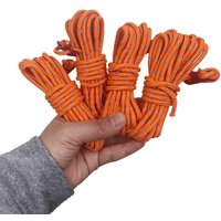 4-Pack 4mm x 4m Outdoor Camping Awning Guyline Ropes 9-Strand Windproof Tent Utility Cord for Clothesline & Gear Tie-Down