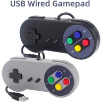USB Wired Game Controller Retro PC Gaming Gamepad Plug and Play Color Buttons High Sensitivity Run on for PC NESPi Raspberry Pi