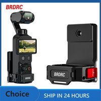BRDRC Magnetic Mount Metal Cage for DJI OSMO Pocket 4 Accessories Extension Bracket Adapter Aluminum Alloy Protective Case