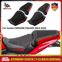 WOLFLINE Fahrer- und Beifahrersitzsattel für Honda CBR650R CB650R 2024 2025 2026 Vorder- und Rücksitz Doppelsitzkissen Komfort Einfache Installation für Mountainbiking & Wochenendfahrten