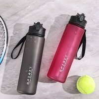 Straw Sports Straw Water Bottle Large Capacity Gradient Color Leak Proof Colorful Plastic Cup PC Portabl