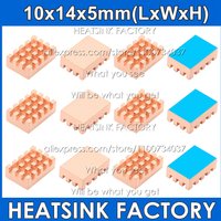 Pure Copper Heatsink 10x14x5mm Radiator Cooler With Thermal Pad Cooling For Banana Pi Raspberry Pi IC RAM Memory CPU