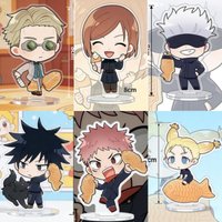 Anime Acrylic Stand for Jjk Nanami Kento Kugisaki Nobara Gojo Satoru Itadori Yuji 8Cm Q Version Acrylic Standing Plates Gift