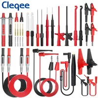 35PCS Banana Plug Multimeter Test Lead Kit Test Hook Alligator Clip Automotive Test Piercing Puncture Probes Cleqee P1300G