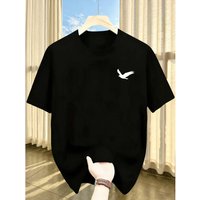 Men's Summer Eagle-patterned Stylish Sporty Casual Comfortable Round-neck Short-sleeved T-shirt