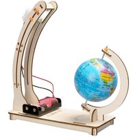 AliExpress soulbao DIY STEM Earth Model Day Night Cycle Educational Globe Toy Wooden Handmade Toy Science Kit for Kids Classroom Physics Learning