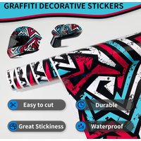 1Roll Graffiti Painting Car Films for Auto Body Hood Rearview Mirror DIY Motorcycle Bicycle Skateboard Waterproof Vinyl Wrapping