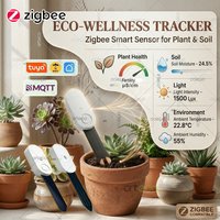 Smart Zigbee Soil Tester Meter Humidity Temperature Fertility Light Moisture Sensor APP RealTime Monitor For Tuya Z2M Automation
