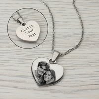 Picture Necklace Personalized for Women,Custom Photo Love Heart Projection Pendant,Customized Valentine's Day gift,gifts for mom