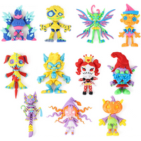 Halloween Multi-Color Articulated Movable Action Figures 3D Printed Cartoon Mini Ornaments Crafts Collection & Display Toys
