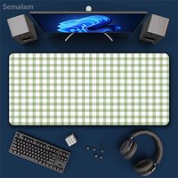 1pc Green Grid Control Art Mouse Pad Non Slip Rubber Desk Mat Gaming and Office Use Pads for Laptop PC Home Desk Accessories