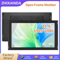 15.6 inch 1920*1080 Widescreen Industrial Open Frame Monitor Embedded Capacitive/Resistive Touch Screen Display With VGA HDMI