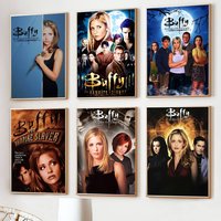 Buffy The Vampire Slayer Poster Canvas Painting For Living Room Home Decor Wall Sticker For Bar Room Vintage Decor Print Gift