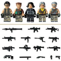 Children's Building Block Toy Mini Humanoid Doll Military Character Birthday Gift Educational Assembly Set