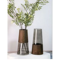 Nordic Light Luxury Simple Tabletop Glass Vase Landing South Bamboo Hydroponic Ware Transparent Tabletop Vase Decoration