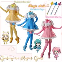 Minakami Sayo Hanabishi Haruka Tenkawa Kaoruko Gushing over Magical Girls Cosplay Costume Clothes Uniform Cosplay Magic Stick