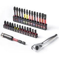 Geinxurn Impact Screwdriver Bit Set, Magnetic S2 Steel Bits Set with Color Coded Base, for DIY