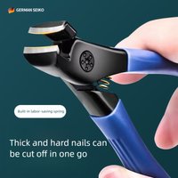 Large Wide Jaw Anti-Splash Toenail Clipper, Stainless Steel Heavy Duty Nail Cutter for Thick Hard Toenails, Single Large Pedicur