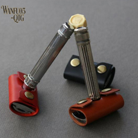 New 1pc Razor Protective Cover Safety Razor Leather Protective Cover Cutter Head Protective Cover Without Razor 60*42mm