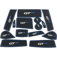 For Peugeot 3008 3008GT 5008 2018-2021 Accessories Rubber Pad Dust Mat Mug Coasters Foot Cushion Cup Mats Gate Slot Pad