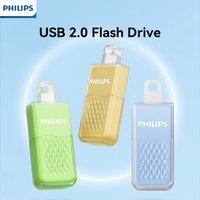 Philips USB2.0 Flash Drive Three Color Options Stable Data Transfer Portable Plug Play Storage U Disk For Office PC Car Laptop