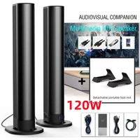 120W Home Theater Tower Speakers Multimedia HiFi Soundbar Wireless Bluetooth Speaker for TV Audio System