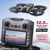 Dron bezszczotkowy z ekranem, bezszczotkowy quadcopter z ekranem i optycznym pozycjonowaniem, z kamerą FPV, model samolotu dla początkujących.