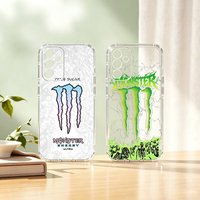 Hot M-MonsterES Power Drink Phone Case For SamsungA10,12,20,21S,30,31,40,50,51,52,70,71 Transparent Cover