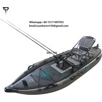 JTRDA 2024 New Inflatable Kayak Pesca Con Pedal Drop Stitch Fishing Kayak Fishing With Pedal Kayak Con Padel Drive System